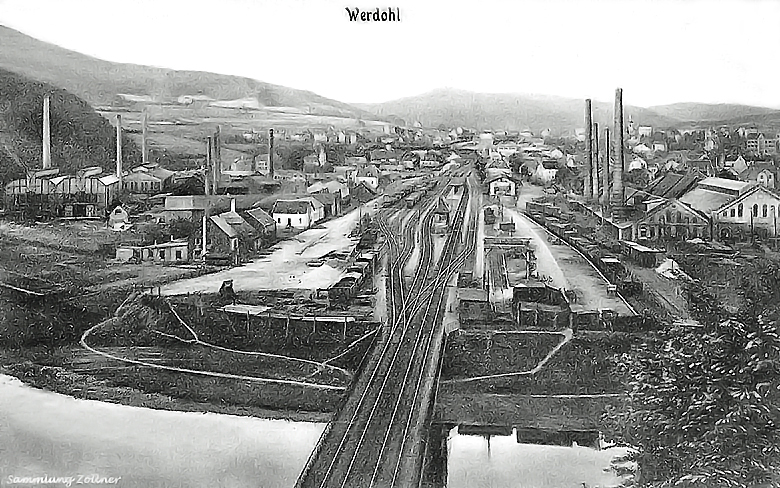Bahnhof Werdohl im Jahr 1924